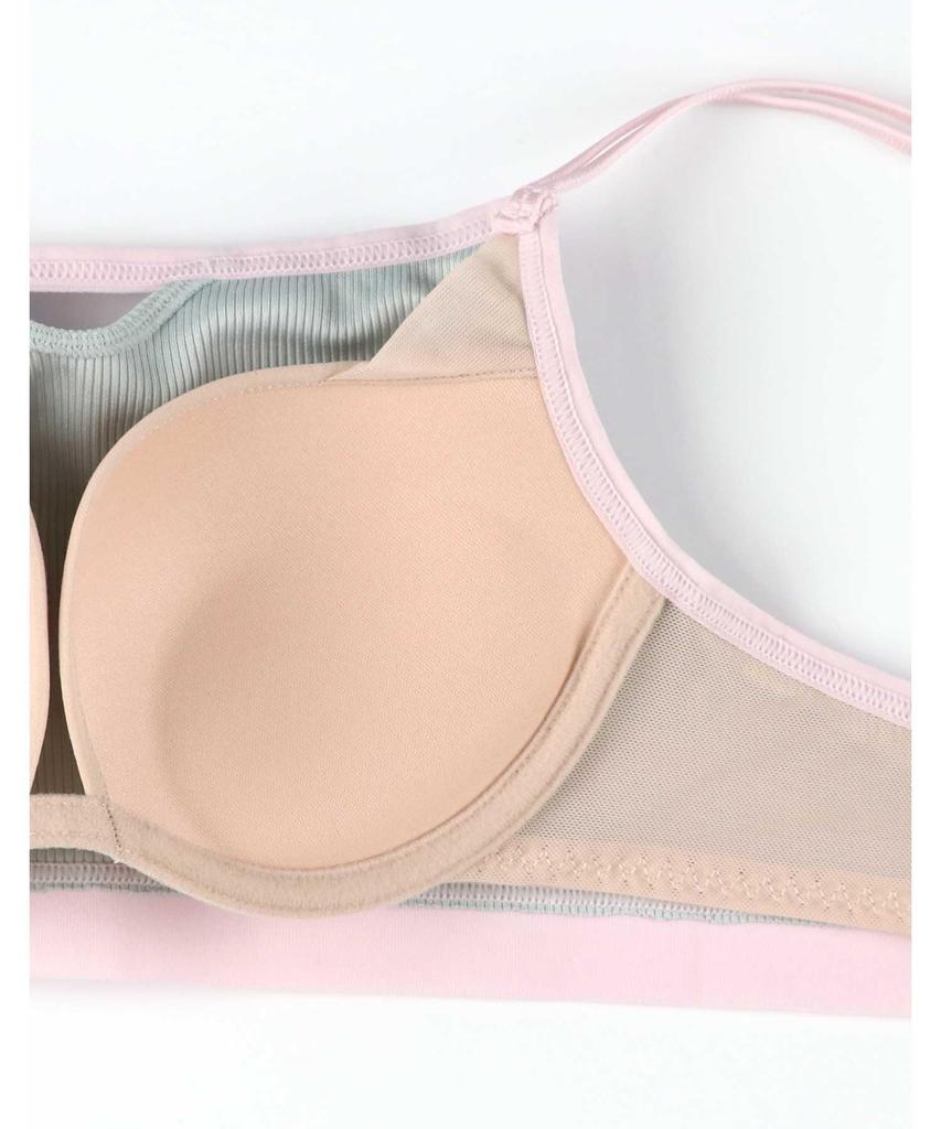 Bra that creates molded cups that are not easily touched by wires INC Bra BLH307 TU [Amph] cleavage, [NAILS collaboration] Women's