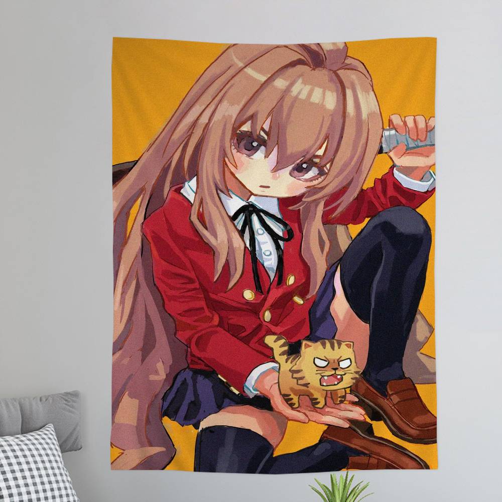 Anime Toradora Buntes Wandbehang Günstiger Hippie Wandbehang Böhmische Wandteppiche Mandala Wandbehang Tücher