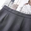 Women's Gray Sequined Midi Skirt - Spring 2025 High Waist Bodycon A-line