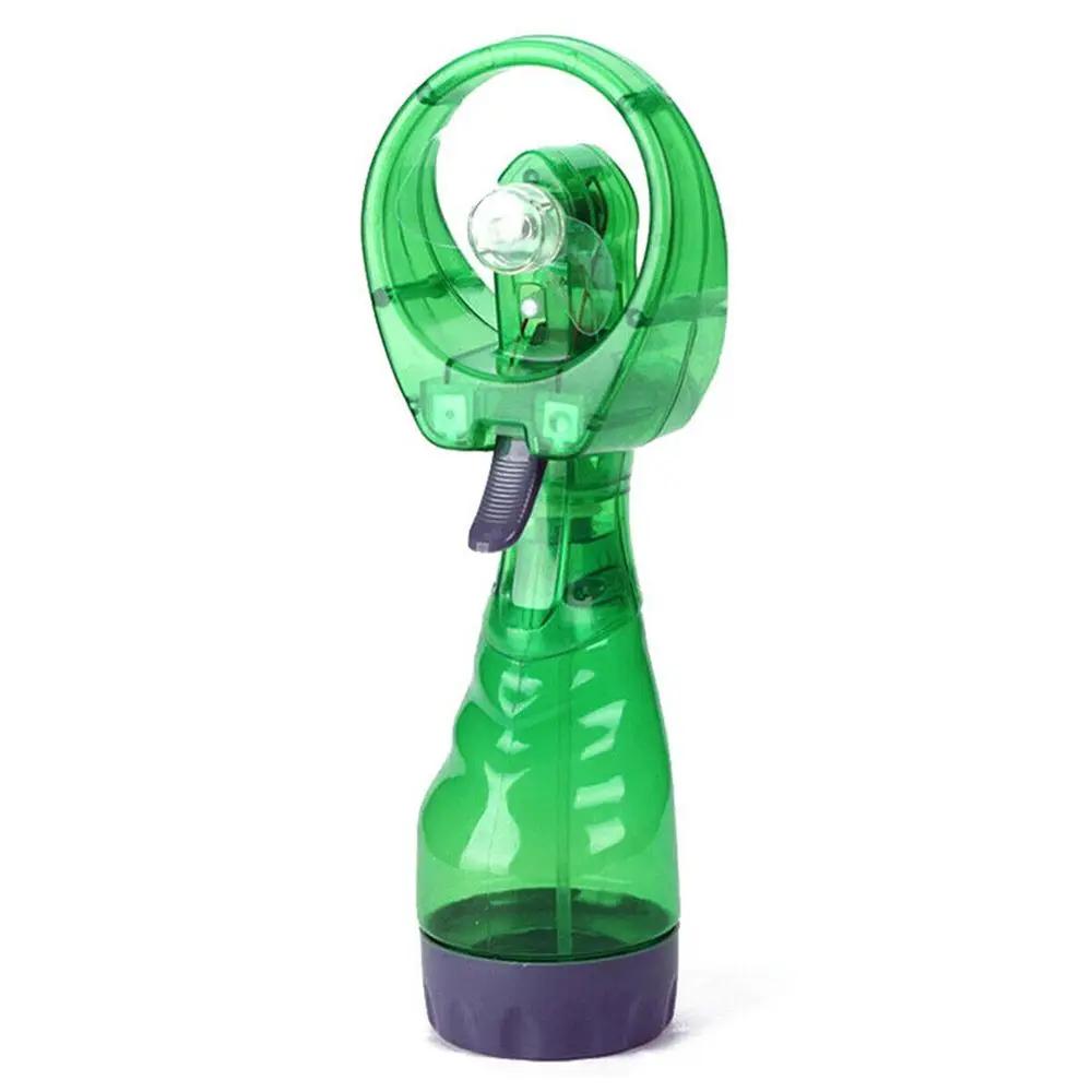 Portable Hand Held Battery Power Fan Air Water Mist Bottle Cooling Spray Office
