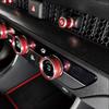 7Pcs Console Air-Condition Adjust knob Red Trim Cover For Honda CRV CR-V -24