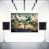 2D Magical Storybook Backdrop Mountain Landscape Photography Background