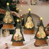 Luminous Water-filled Christmas Tree Music Box Interior View Santa Claus Desktop Ornaments Decorated Christmas Gifts
