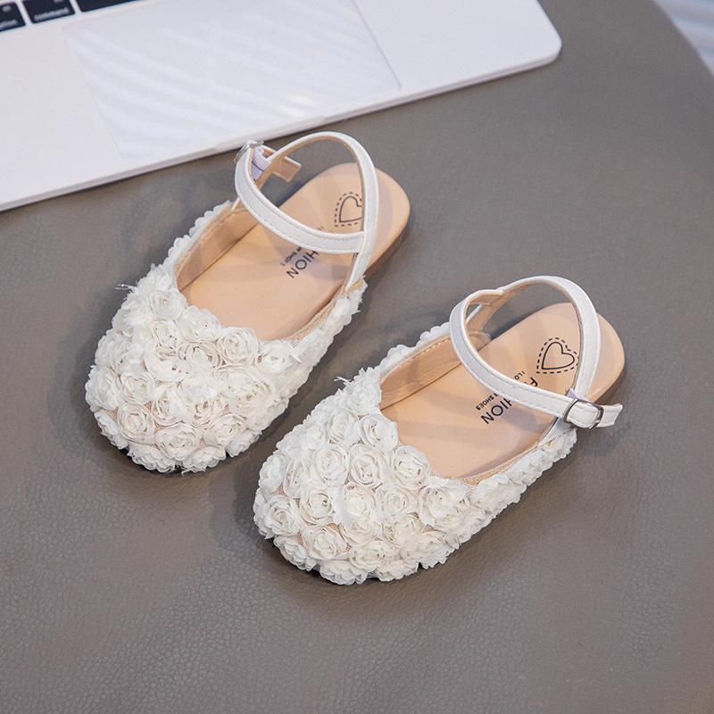 Fashion Child Sandals New Summer Comfort Girls Shoes Soft Sole Exquisite Anti Slip Princess Shoe Elegant Temperament Kid Shoes