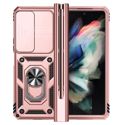 Magnetický přenosný držák na prsten s držákem na prsten pro Samsung Galaxy Z Fold 4 5g Fold4 Zfold4 Ochrana objektivu telefonu Příslušenství k telefonu