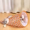 Katzen-Tunnel-Spielzeug Faltbarer Haustier-Tunnel Knister-Sack Tasche mit 1 kleinen Maus & Spielball Interaktives Katzenspielzeug