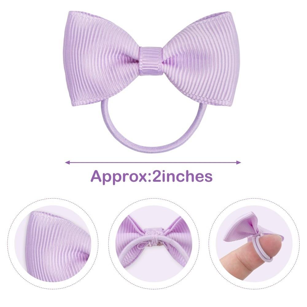 New 2 Inch Bow Hair Ribbon High Elasticity Rubber Band Elastic Hair Rubber Bands Styling Decoration Hair Gum for Baby Girls