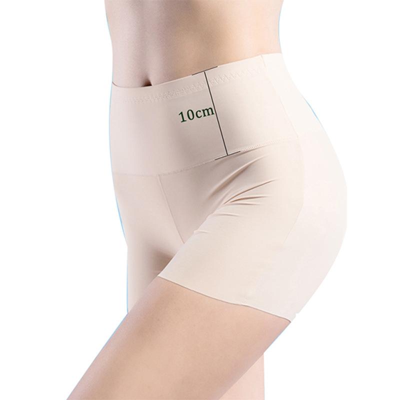Frauen Sicherheitsshorts Hosen Nahtlose Nylonhöschen Mädchen Hohe Taille Schlankheitsunterwäsche
