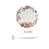 Creative European Camellia Multi-Layer Ceramic Fruit Plate Living Room Coffee Table Candy Plate Afternoon Tea Dim Sum Rack Cake Plate
