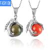 Natural Crystal Stone Dragon Claw And Pendant Ball Quartz Women'S Yoga Gothic Necklace