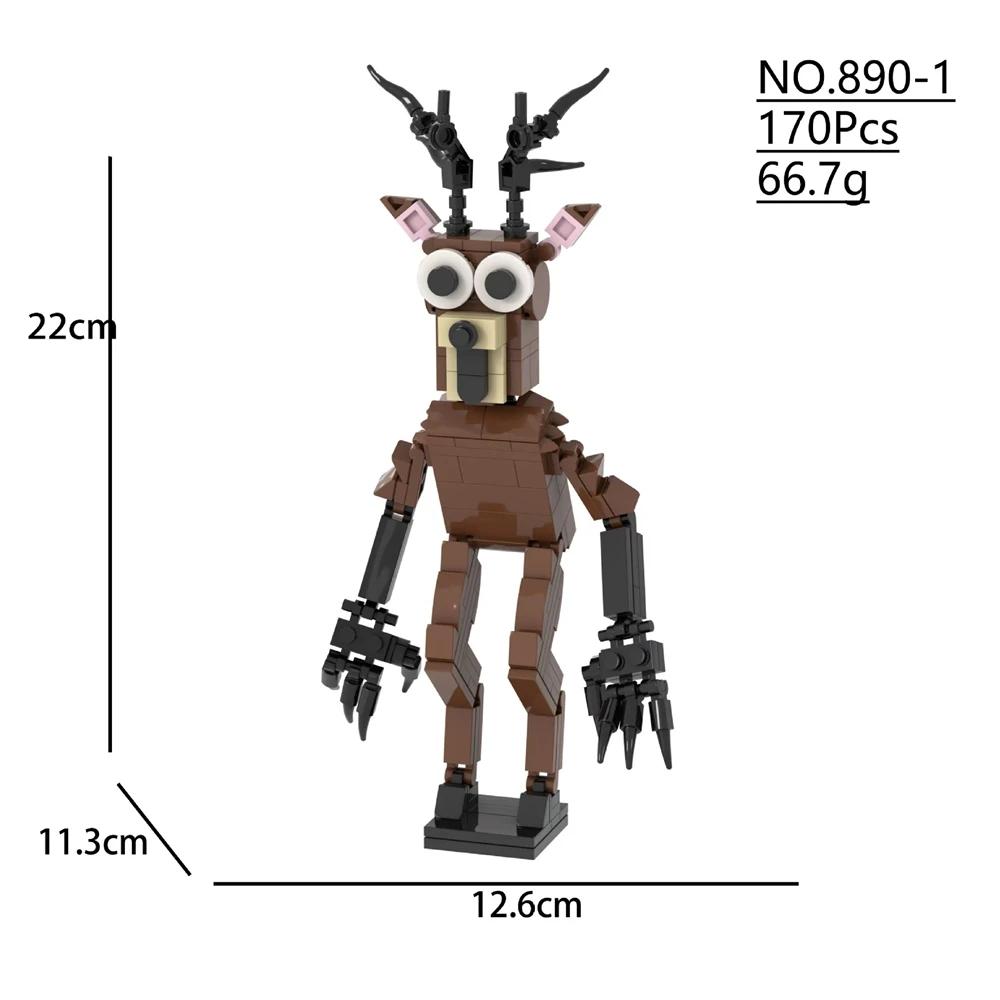 99 Nächte im Wald – Bausteine, Horrorspiel, Waldmonster, Tiere, Figuren zum Zusammenbauen, Sammelfiguren, Schreibtischdekoration, Geschenk