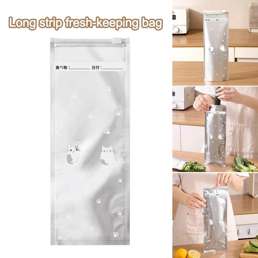 10Pcs Leakproof Aluminum Foil Fresh-keeping Bag Sliding Chain Kitchen Fresh Bag Kitchen Supplies