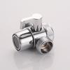 Alloy 4-point Single Cut Valve Diversion Switch, 4-point Water Divider, Conversion Faucet, Water Inlet Accessories