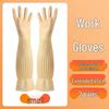Womens Durable Waterproof Latex Work Gloves - Thick, Wear-Resistant for Kitchen & Household Tasks
