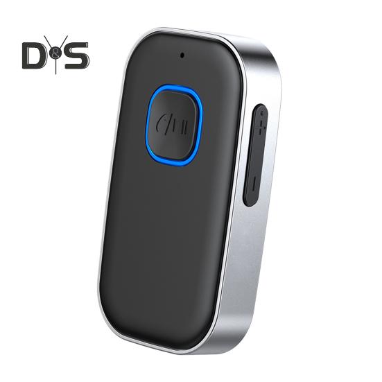 

Bluetooth-совместимый приемник для автомобильного громкой связи Адаптер AUX Беспроводной аудиоприемник с микрофоном для четких вызовов Динамики с многоточечным подключением чёрный