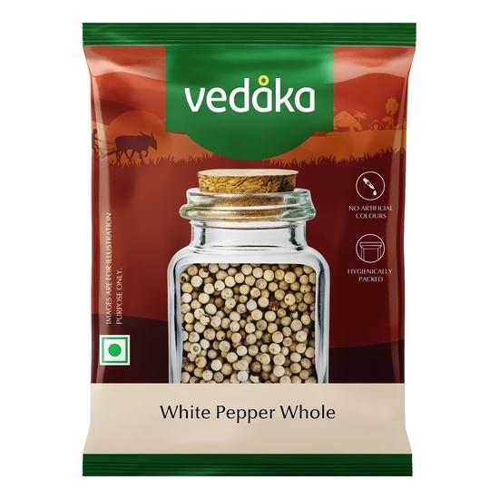 Белый перец Ведака целый, 100 г (Пакет из 1) 100gm
