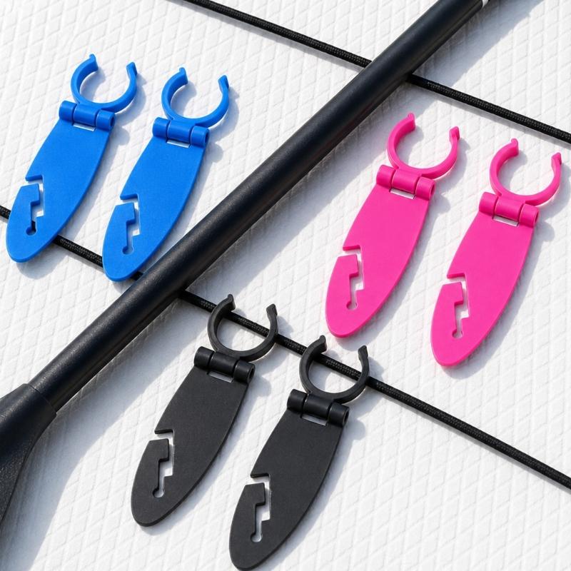 Storage Clips for Water Sports Gear, Set of 6 Kayak Paddle Board Clip Fixing Clamp For Kayaking Water Sports