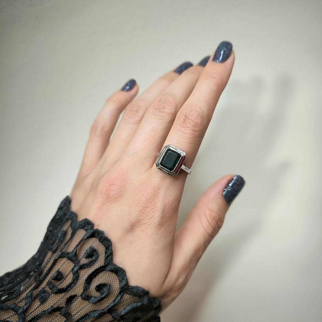 Silver Ring with London Blue Topaz 3ct, Item Weight 4.29 Gr (2178187)