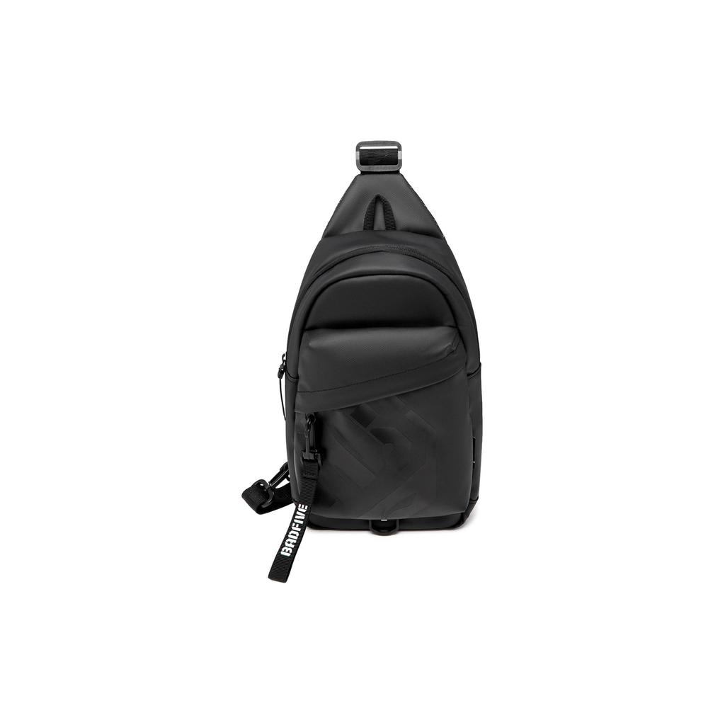 New LiNing Polyester Polyurethane Sling Bag Regular Unisex Black ABDU095-4
