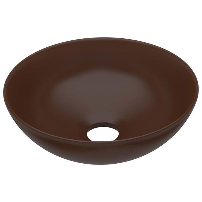 VidaXL Lavabo de Salle de Bain Vasque à Poser de Toilette Lave-mains de Cuisine Salle Cosmétique Maison Intérieur Céramique 146984