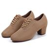 Mesh Breathable Latin Dance Shoes Jazz Latin Tango Women's and Men's Non Slip Dance Shoes 1/2 Inch In Height