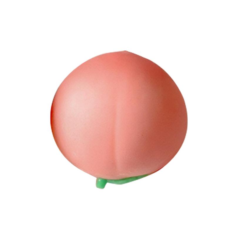 Fruit Shaped Squeezing Balls Red/Green Apple / Peach / Mango Stress Relieving Squeeze Toy Squishy Toy Ornament Gifts