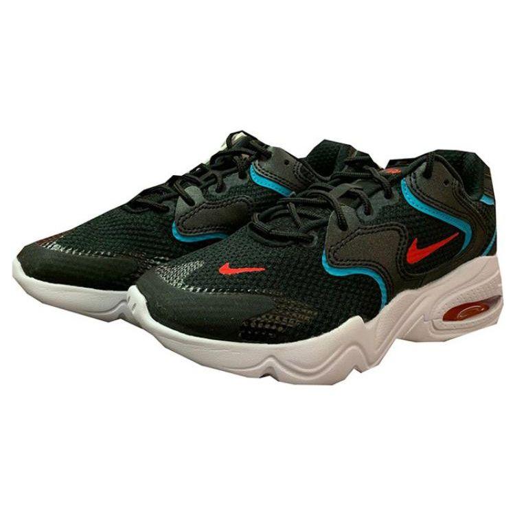 Nike Air Max 2X Round Toe Lace-Up Cushioning Low-Top Running Shoes Women Sneaker Black DC9434-001