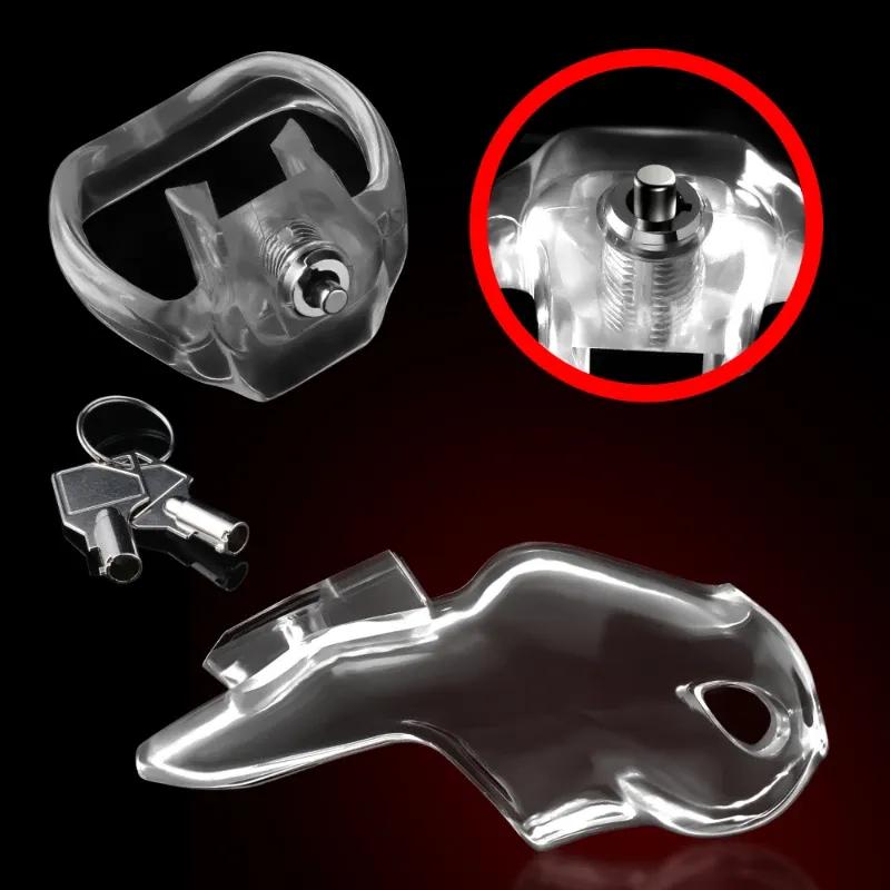 2025 New HT-V5 Chastity Cage Set with 36/40/45/50/55mm Size Penis Rings for Men Bondage Training Device Cock Lock Fetish Sex Toy