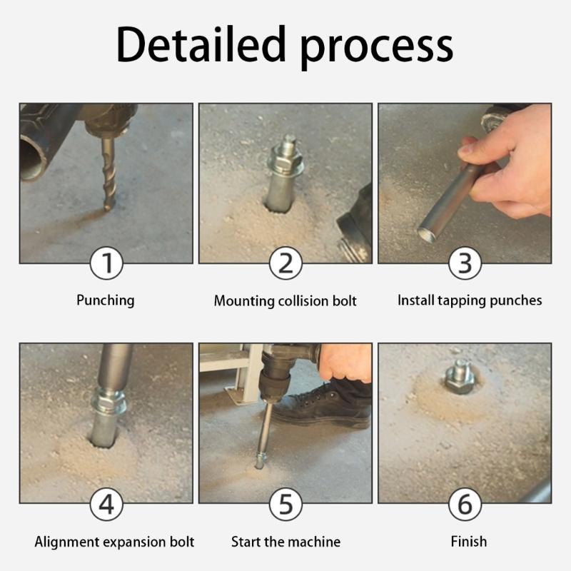 Heavy Duty Expansion Bolt Punch Tool for Easy Use Application Punch Installation Electric Hammer Head Replacement