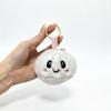 Trendy New Simulation Dumpling Plush Keychain Style Bag Hanging Cute Simulation Backpack Pendant Cartoon Toy Birthday Gift