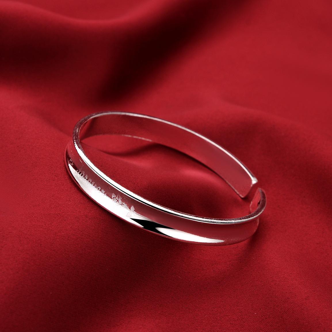 

Браслет «Роза Обещание» Женский простой браслет с надписью «Роза» Цветок благодарности Посеребренный браслет