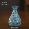 Enamel Color Wall Hanging Flower Vase That Can Stand or Hang Bottle Plant Pot Ceramic Home Room Decorating Interior Accessories