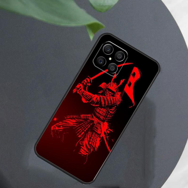 Samurai Mask Demon Case For Honor Magic 8 7 6 5 Pro Cover For Honor X9c X9b X9a X8a X8b 50 70 90 200 400 Lite