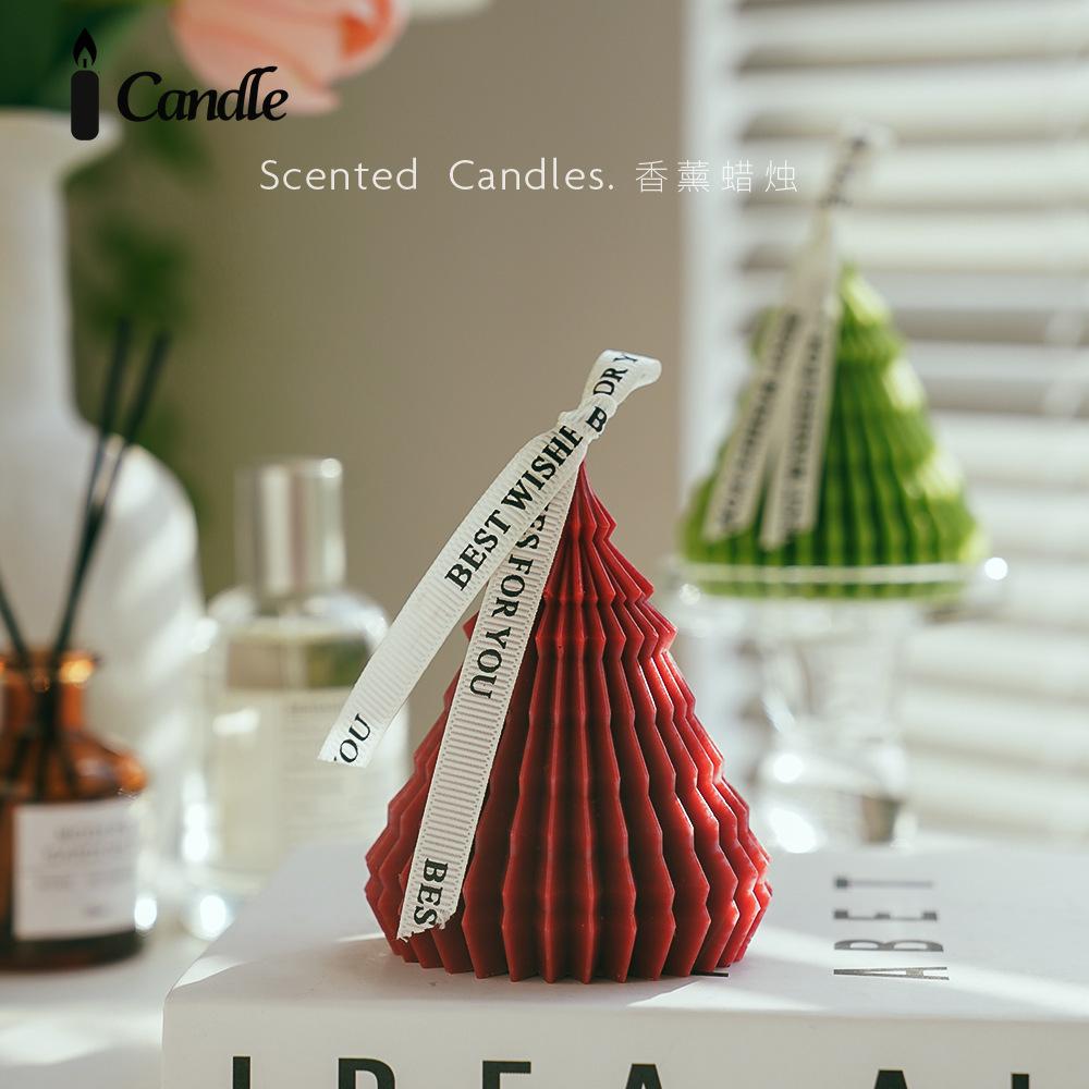 Christmas candle scented ornament niche birthday gift fragrance companion gift Christmas tree scented candle