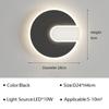 Modern LED Round Square Wall Lamp Minimalist White Black For Bedroom Bedside Living Room Indoor Home Decoratioan Light Fixture
