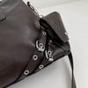 Leather Tote Bag Women's Fashion Shoulder Bag with Front Zip Pocket and Adjustable Crossbody Strap