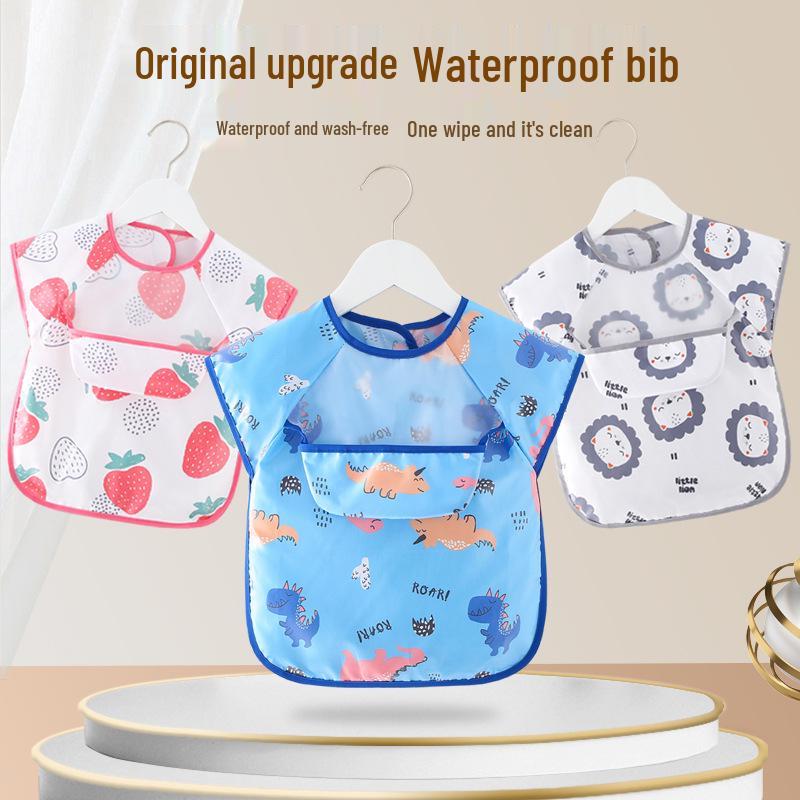 Waterproof Baby Smock Bib - Sleeveless Vest for Infants & Toddlers