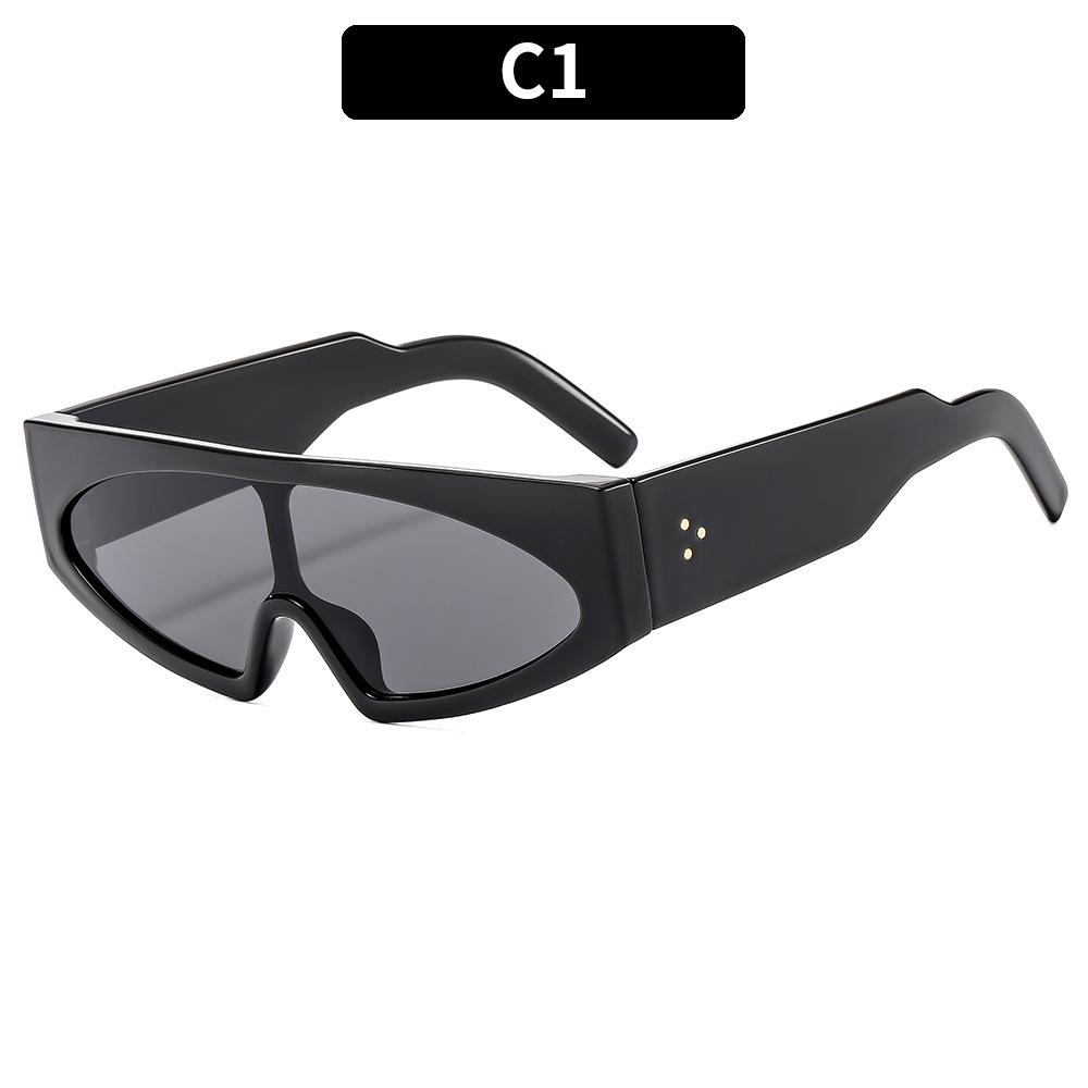 M475 New Personality Wide-Legged Vintage Sunglasses Women One-Piece Sunglasses Hipster Sunglasses for Women