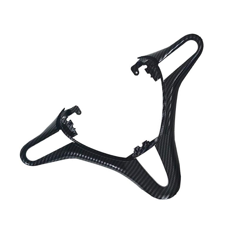 Car Carbon Fiber Steering Wheel Control Panel Trim Strip Switch Cover for Honda Fit GE City 2008-2014 Interior Accessories
