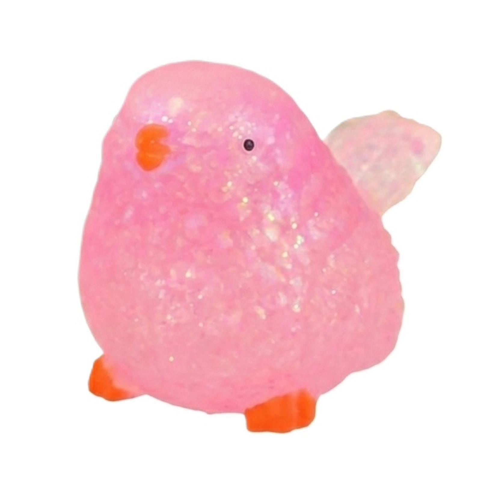 

Little Bird Stress Relief Toy — A Squeezable Sparrow Toy, Making For An Excellent Gift For Friends. розовый