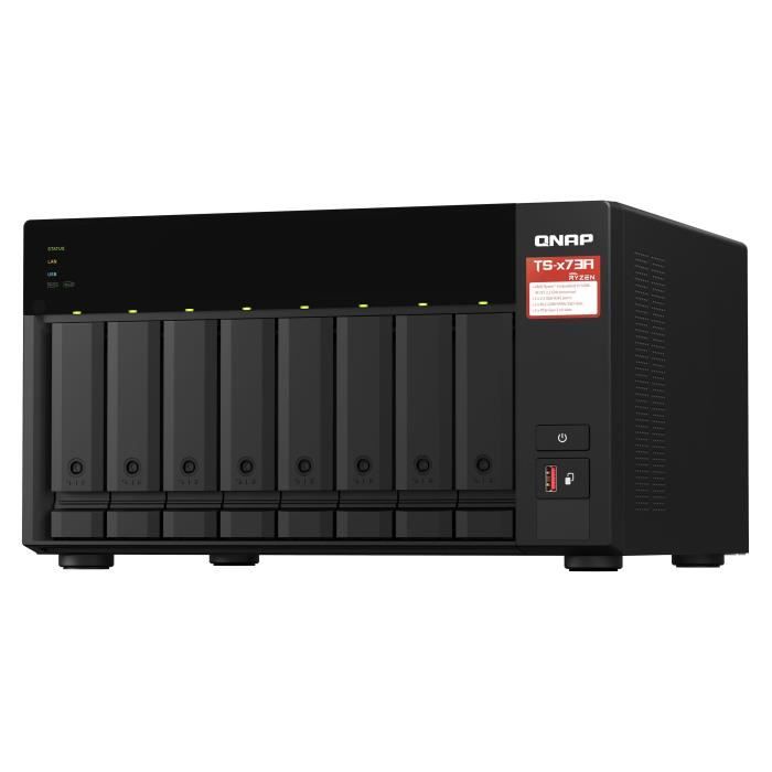Úložný server (NAS) - QNAP - TS-873A-8G - 2,5GbE čtyřjádrový AMD Ryzen