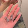 Pendientes líquidos irregulares Y2K para mujer, Color plateado, Hip-Hop, Punk, pendiente geométrico, Clip para chica, joyería de fiesta 2024