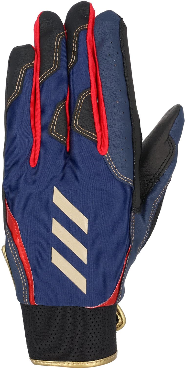 

adidas Бейсбольные перчатки для филдинга Размер LHL LBG604 Темно-синий x Золотой, 51, (2982)