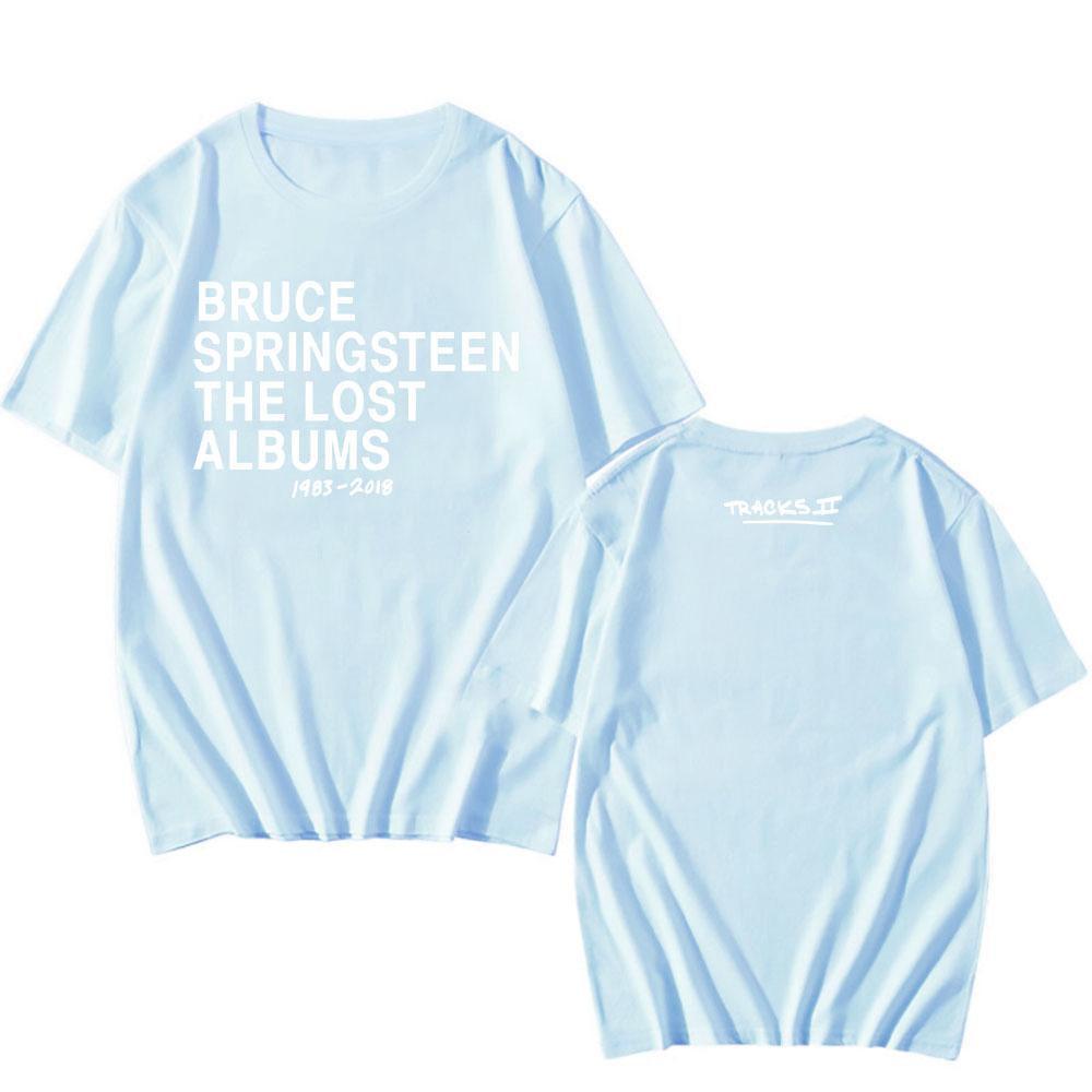 Tracks II: The Lost Albums Tee Singer BRUCE SPRINGSTEEN T-shirt Summer Round Neck Male Tshirts Graphic Clothing Men Women Tees