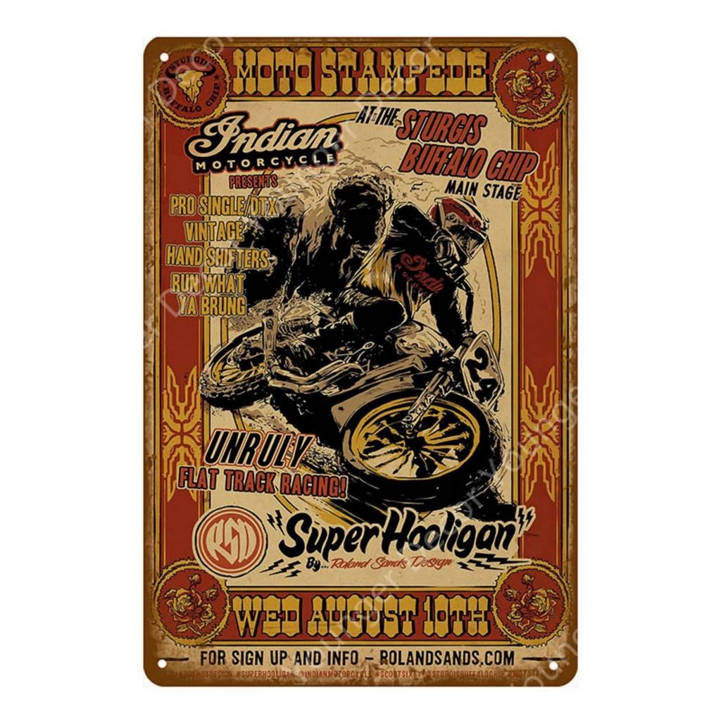 Metal Tin Signs American Motorcycles Wall Decoration Plaque Vintage Poster Iron Painting for Man Cave Home Cafe Garden Club Bar