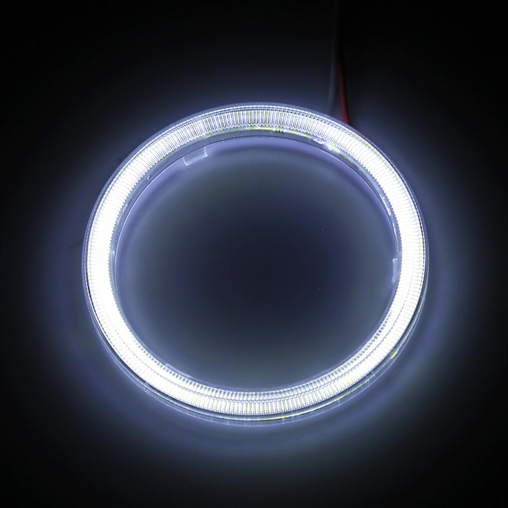 1 Çift Otomatik Halo Halkalar COB Çipli Far DRL LED Motosiklet Araba İçin 60mm