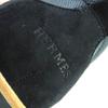 Excellent HERMES sneakers partner H logo, partly suede leather black 40 172408Z Used