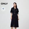 ONLY Women's A-line Washed Blue Denim Dress