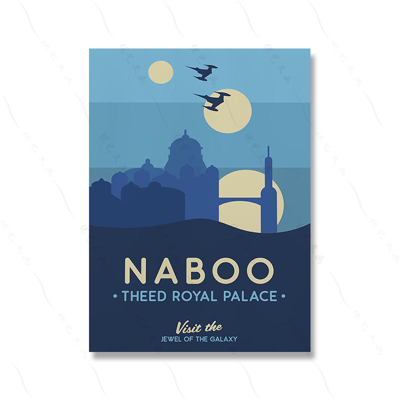 

Татуин Планета Хот Печать Винтажное Искусство Живопись Путешествия Фильм Ретро Плакаты Пейзаж Плакаты Настенная Живопись Картина Домашний Декор Bespin 21x30cm No Framed