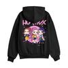 Kids Fashion Women's Lightweight Long Sleeve Zipper Hoodie Printed Hoodie With Pockets